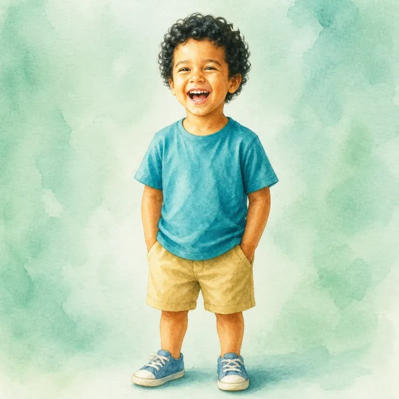 Theo as an illustrated character