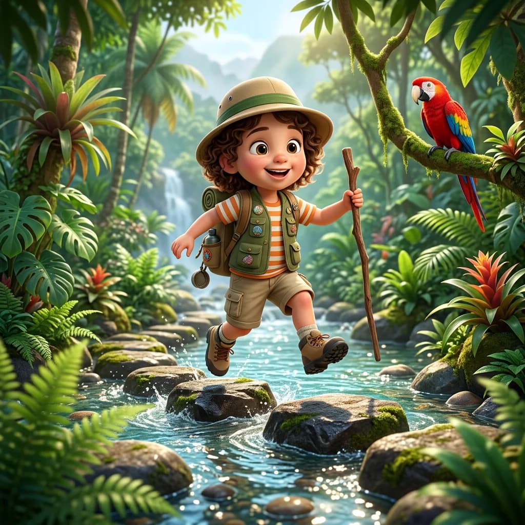 Sample illustration from a personalized LittleReaders children's book