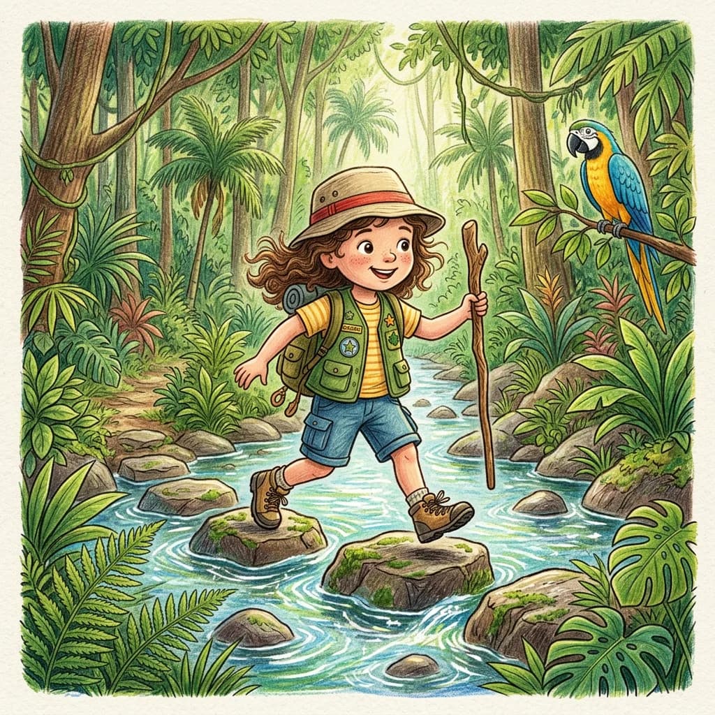 Sample illustration from a personalized LittleReaders children's book