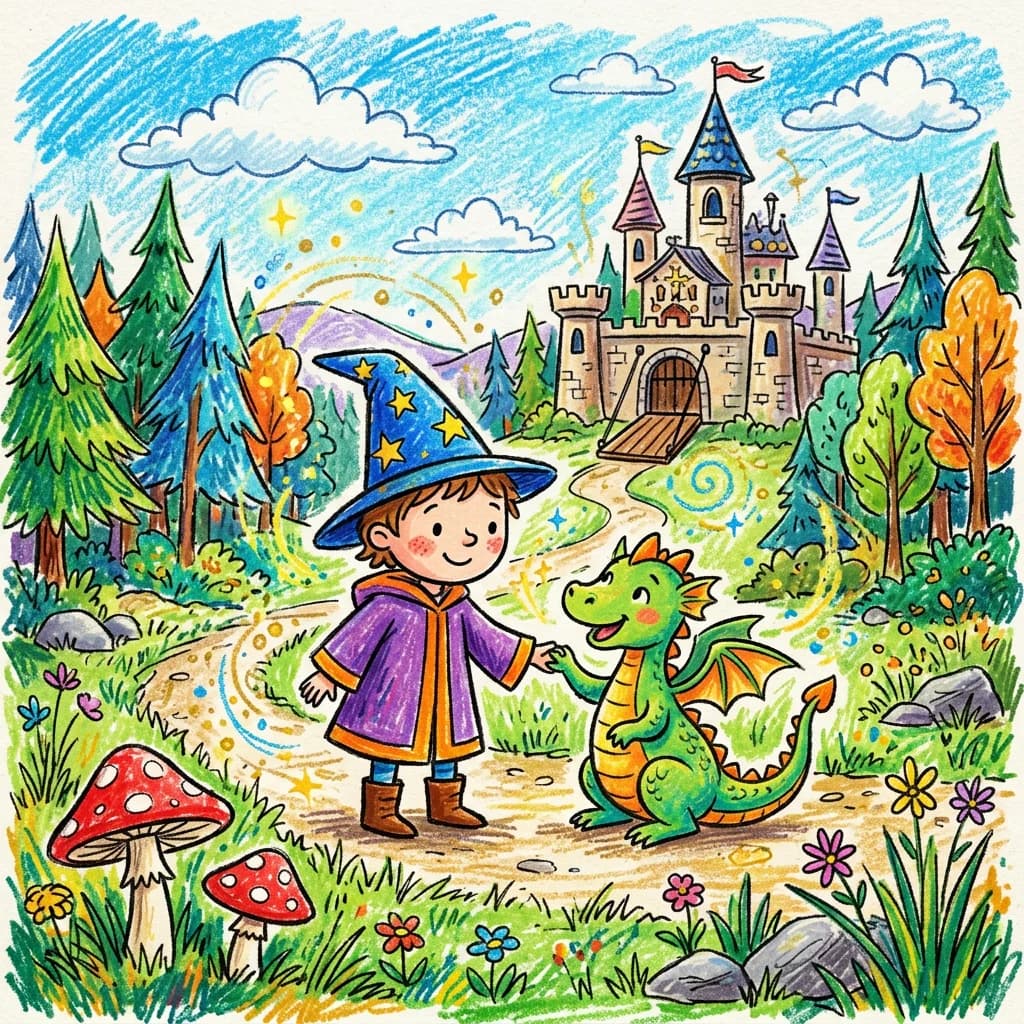 Sample illustration from a personalized LittleReaders children's book