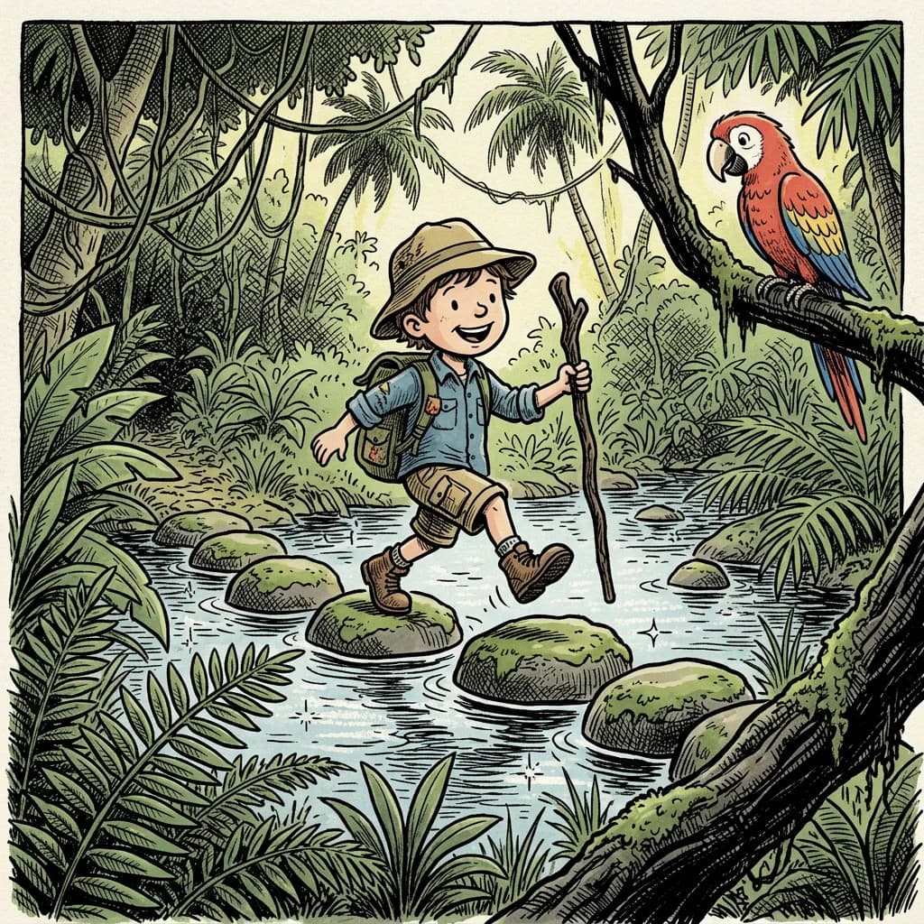Sample illustration from a personalized LittleReaders children's book