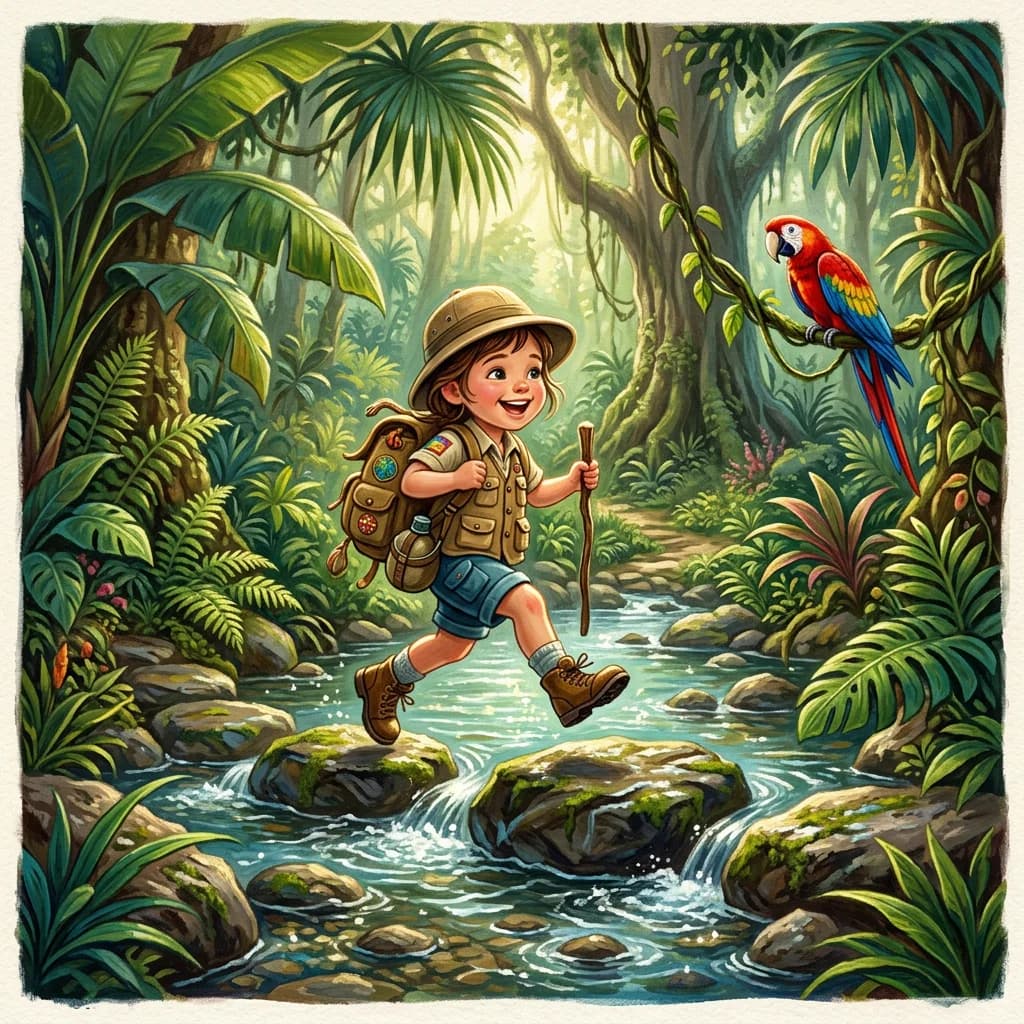 Sample illustration from a personalized LittleReaders children's book