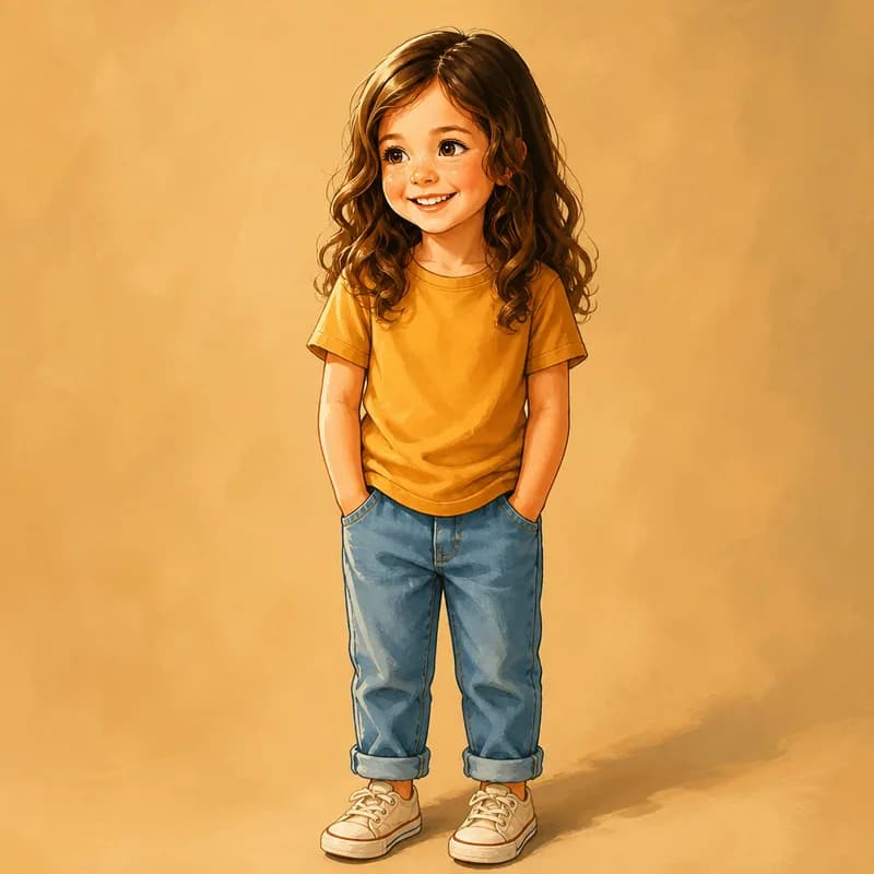 Lena as a character in the Painterly Anime style