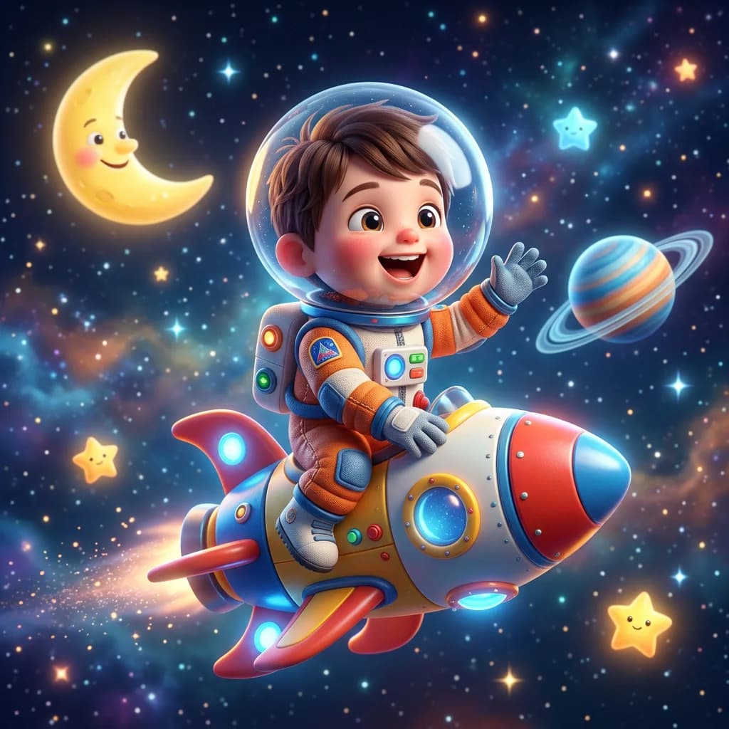 Sample illustration from a personalized LittleReaders children's book