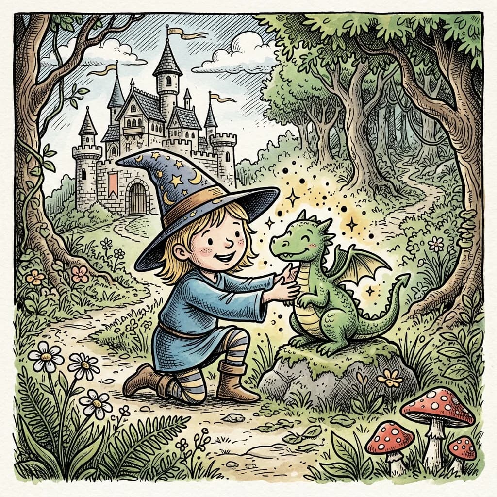Sample illustration from a personalized LittleReaders children's book