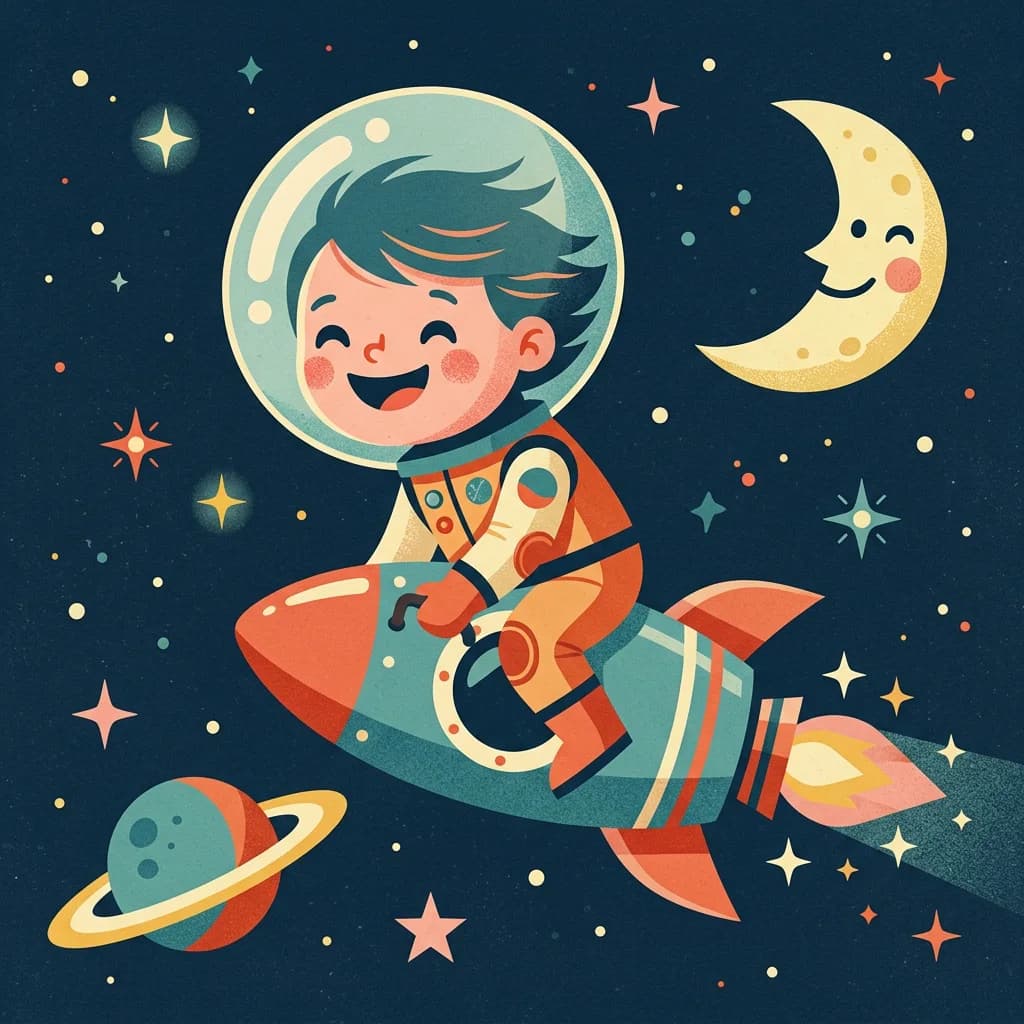 Sample illustration from a personalized LittleReaders children's book