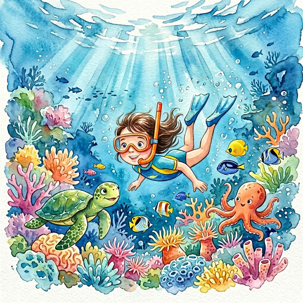 Sample illustration from a personalized LittleReaders children's book