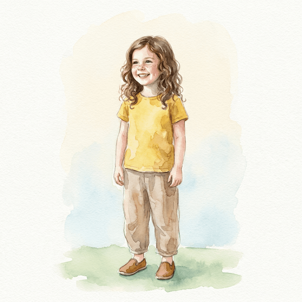 Lena as a storybook character